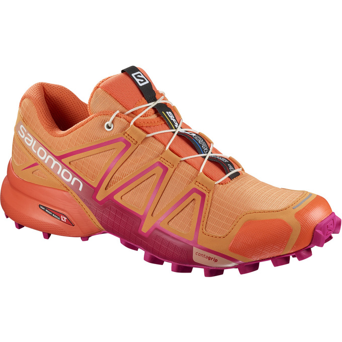 Salomon Trail Løbesko Dame Orange - SPEEDCROSS 4 W (KJRQD-4620)